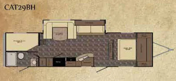 CrossRoads Cruiser Aire CAT29BH floor plan