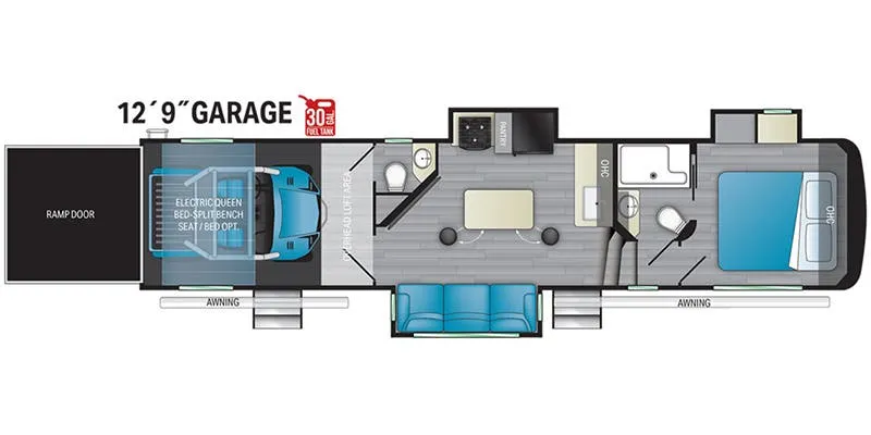 2022 Heartland Gravity GR 3570 - Floor plan