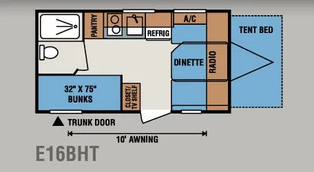 K-Z Spree Escape E16BHT floor plan