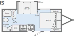 Winnebago Micro Minnie 2108FBS floor plan