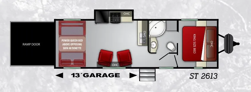 Cruiser RV Stryker ST-2613 floor plan