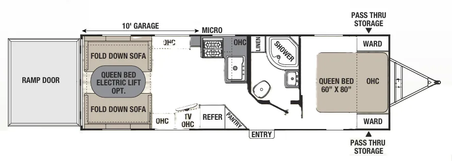 Coachmen Freedom Express Blast 271 BL floor plan