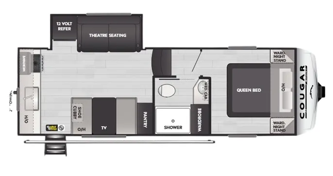 Keystone Cougar Sport 2100RK floor plan