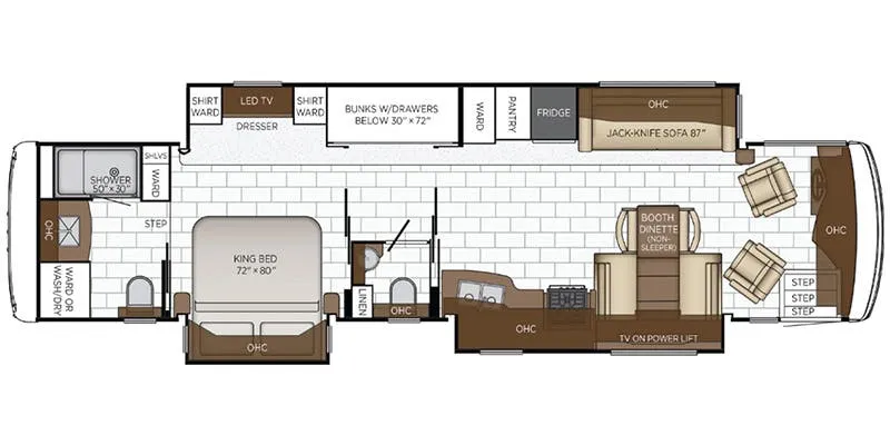 Newmar Kountry Star 4070 floor plan