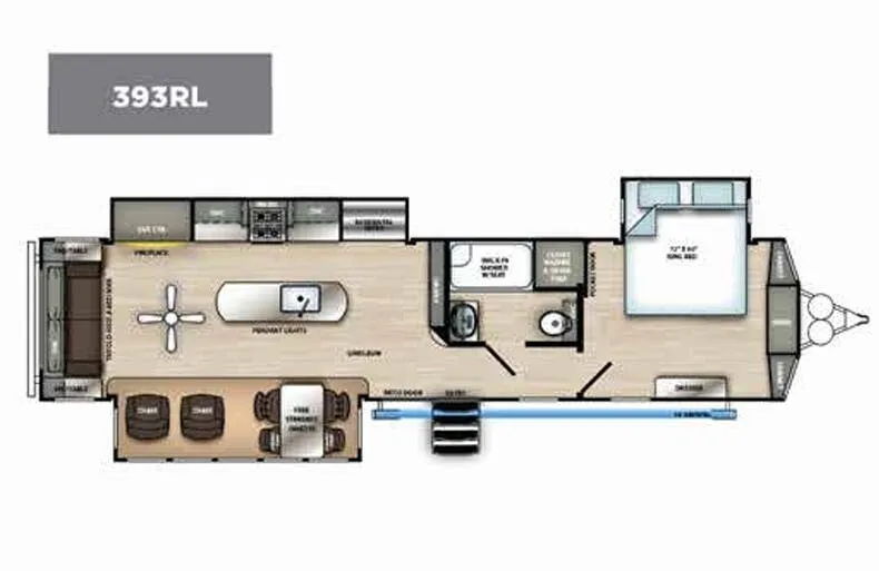 Forest River Sierra Destination 393RL floor plan