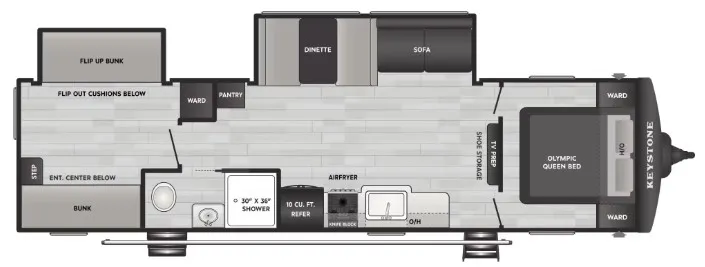 2026 Keystone Springdale Max 3100XBR - Floor plan