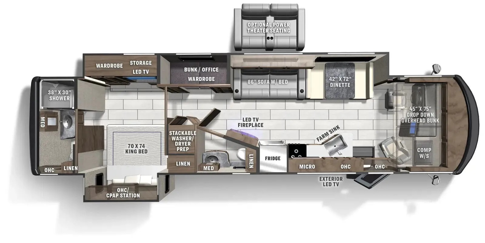 Coachmen Encore 375RB floor plan
