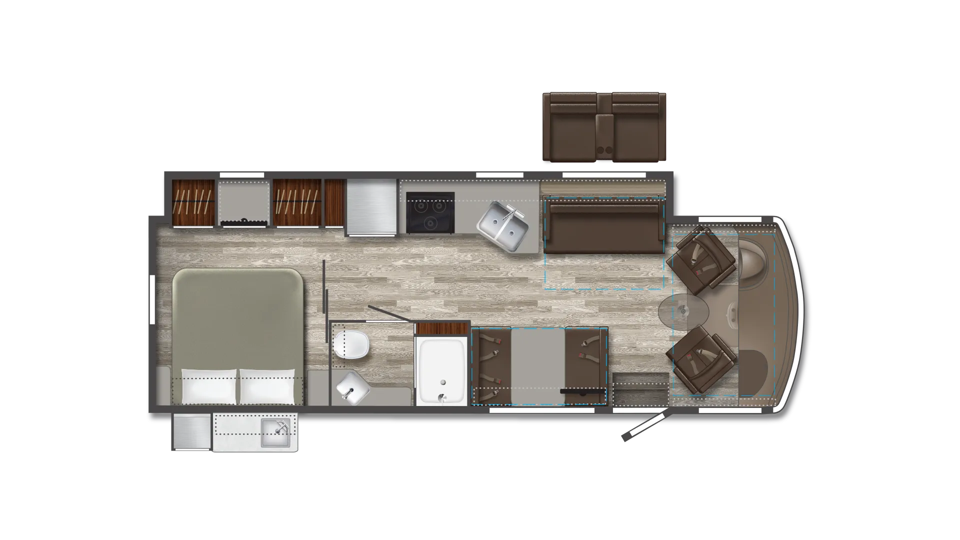 2023 Winnebago Sunstar NPF Limited Edition 29NP - Floor plan
