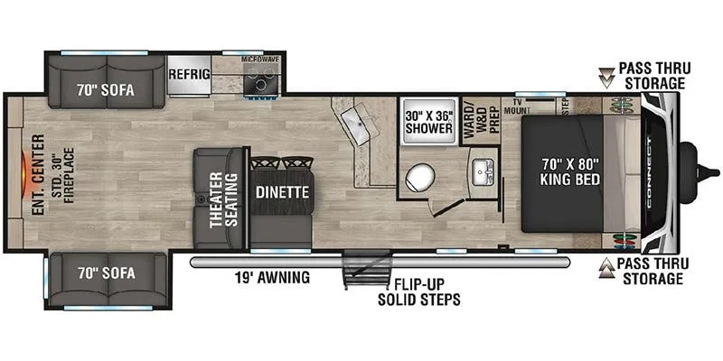 K-Z Connect C312RE floor plan