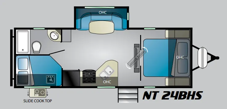 Heartland North Trail 24BHS floor plan