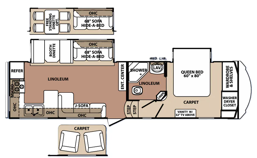 Forest River Blue Ridge 2950RK floor plan