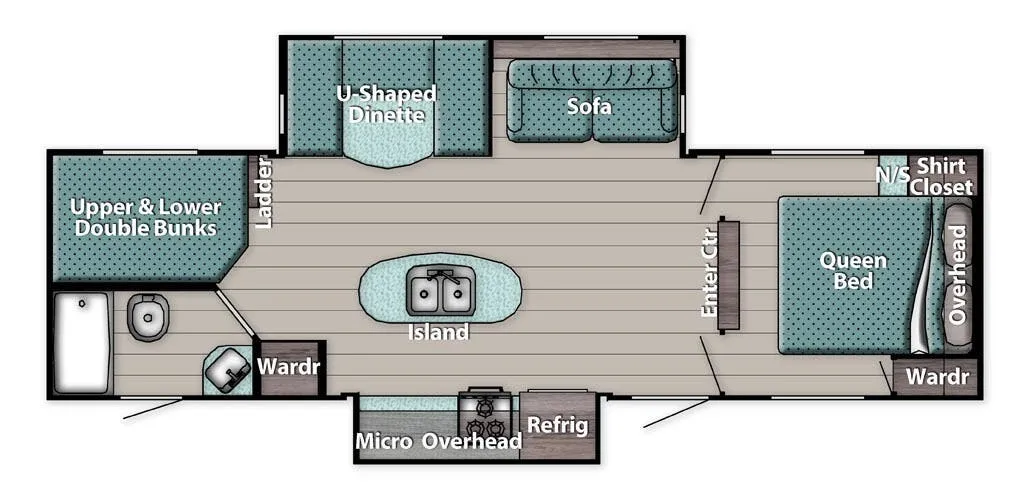 Gulf Stream Conquest Supreme 288ISL floor plan