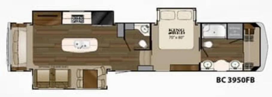 Heartland Big Country 3950FB floor plan