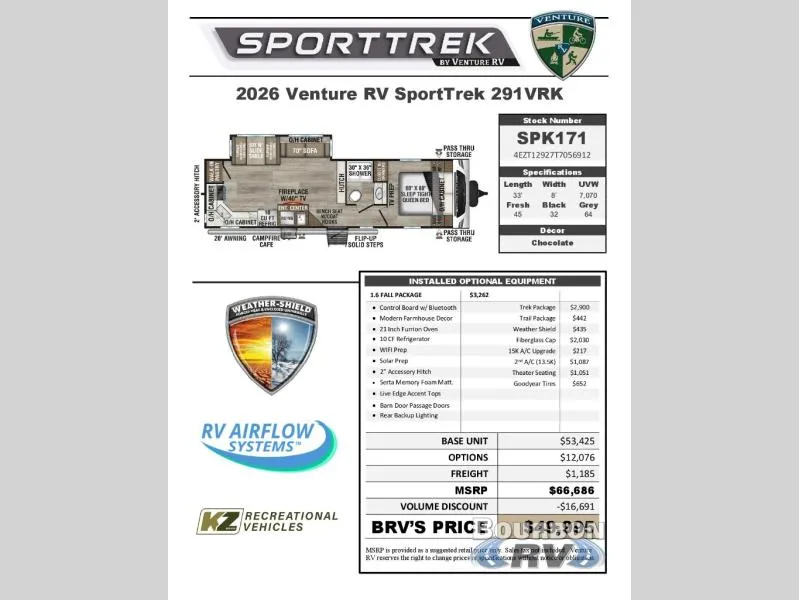 2026 Venture RV SportTrek ST291VRK - Photo 3