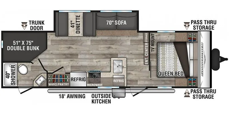 K-Z Sportsmen SE 261BHKSE floor plan