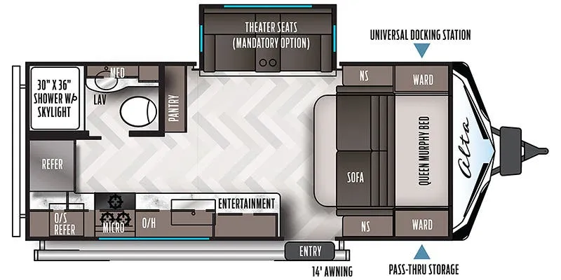 East to West Alta MMKÂ 1900 floor plan