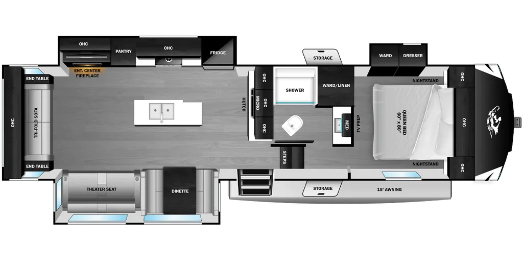 2027 Highland Ridge Roamer Light Duty 29RLTS floor plan