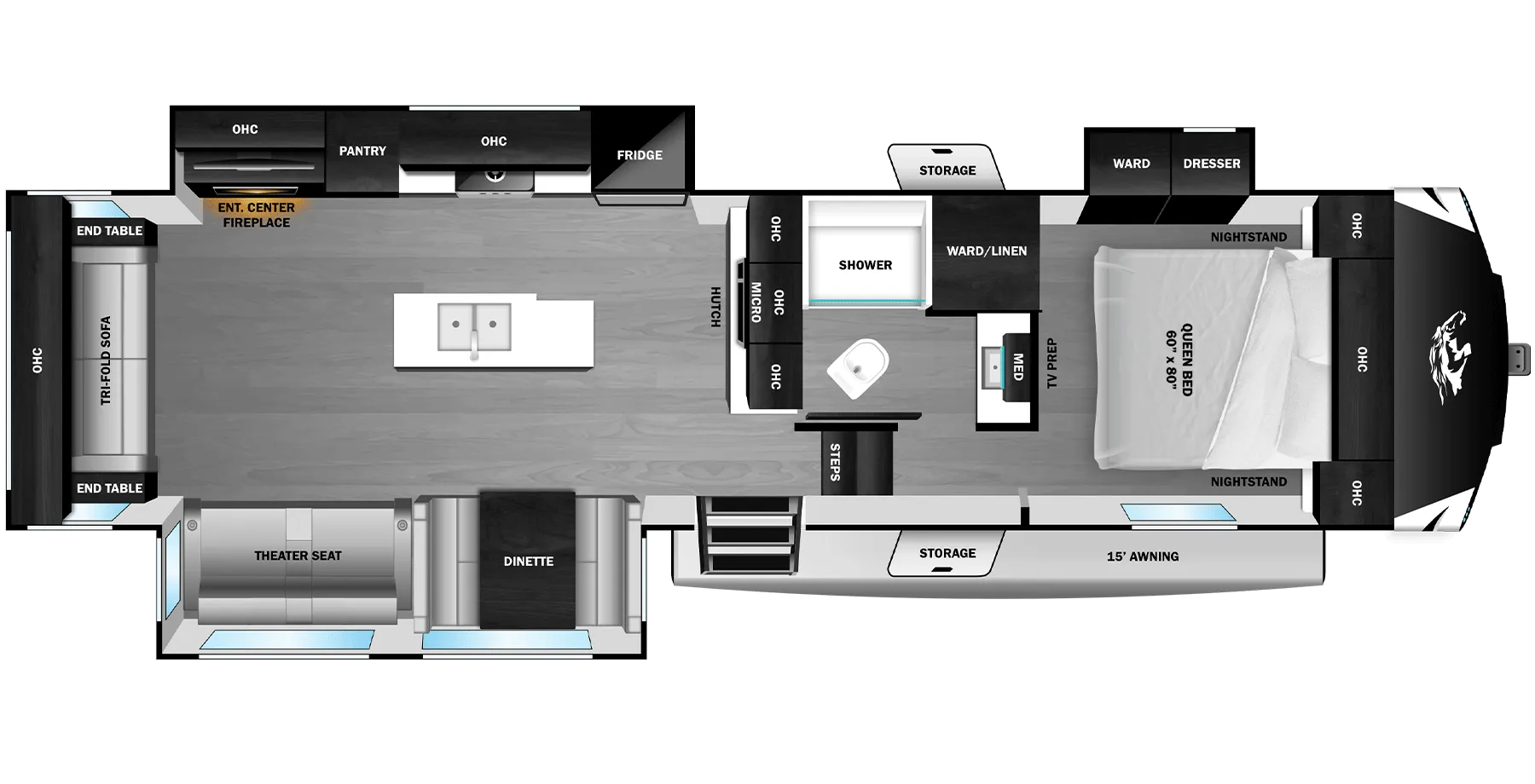 2027 Highland Ridge Roamer Light Duty 29RLTS - Floor plan