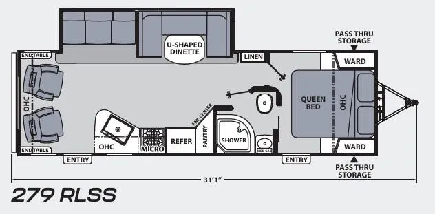 Coachmen Apex Ultra-Lite 279RLSS floor plan
