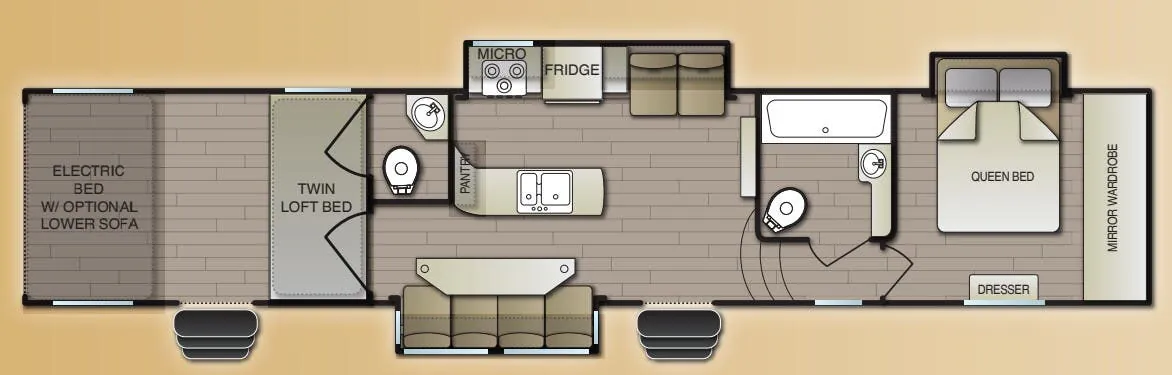Pacific Coachworks Sandsport 3813 floor plan