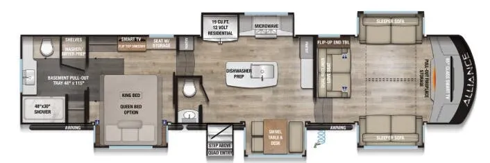 2027 Alliance RV Paradigm 385FL - Floor plan