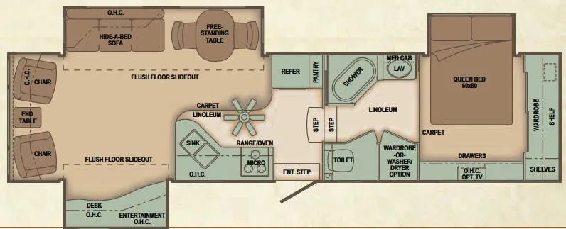 Carriage Cameo 34CK3 floor plan