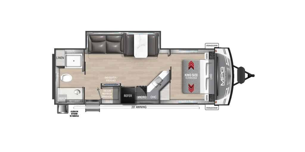 2025 Cruiser RV MPG 2650RB floor plan