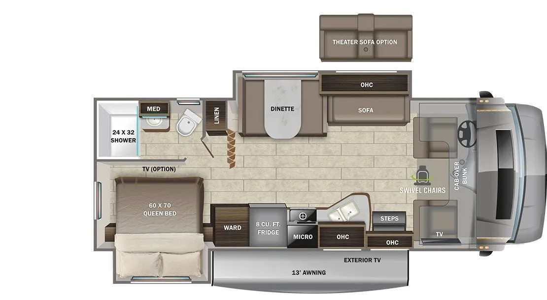 Entegra Coach Odyssey 26D floor plan