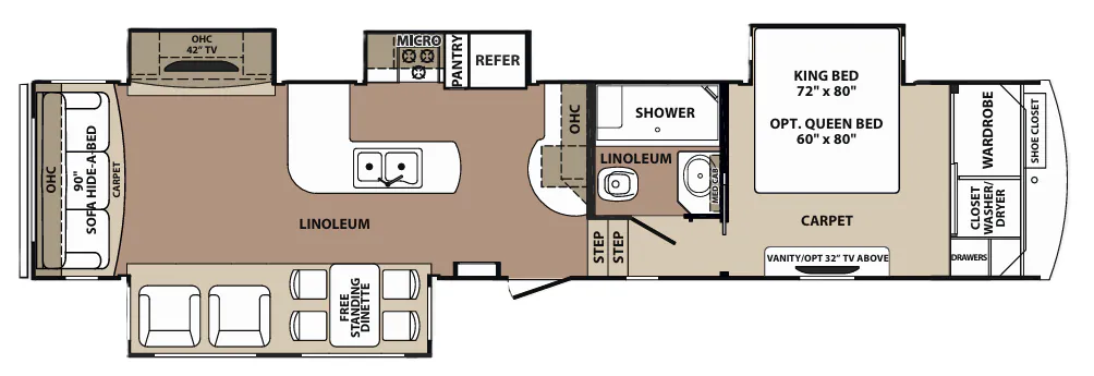 Forest River Blue Ridge 3600RS floor plan