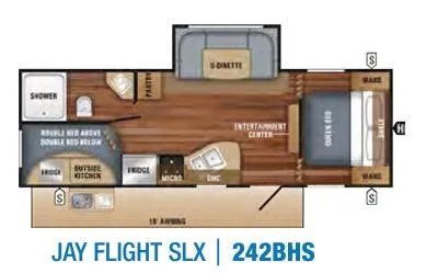 Jayco Jay Flight SLX 8 242BHS floor plan
