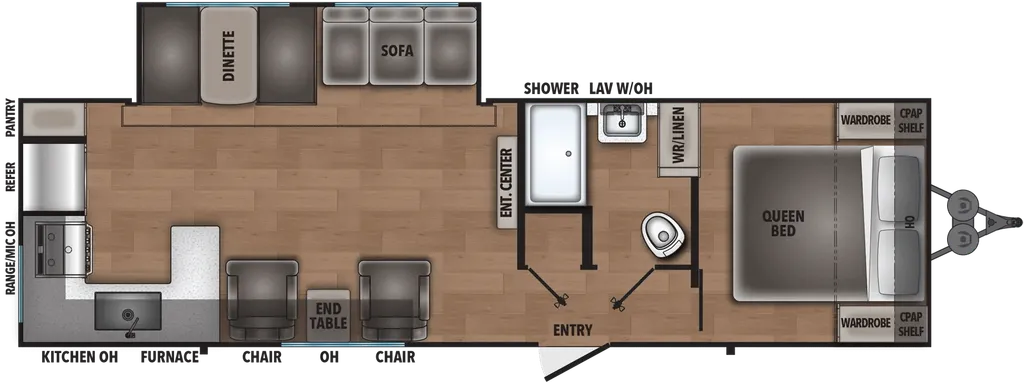 2027 Shasta Shasta 30RK floor plan