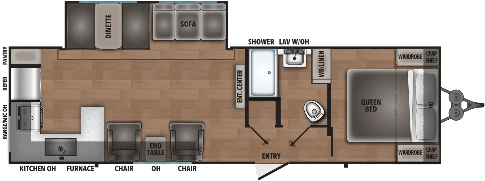2027 Shasta Shasta 30RK - Floor plan