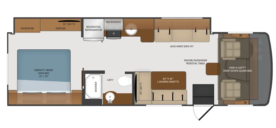 Fleetwood Flair 29M floor plan