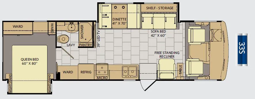 Fleetwood Terra SE 33S floor plan