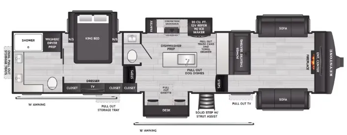 2027 Keystone Montana 3800FL floor plan