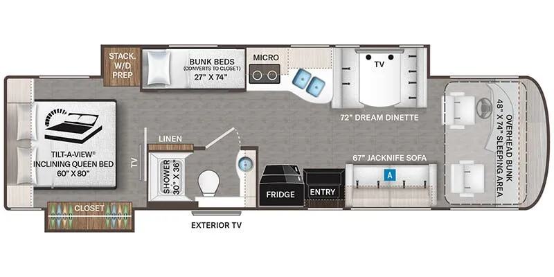 Thor Motor Coach Palazzo GT 33.5 floor plan