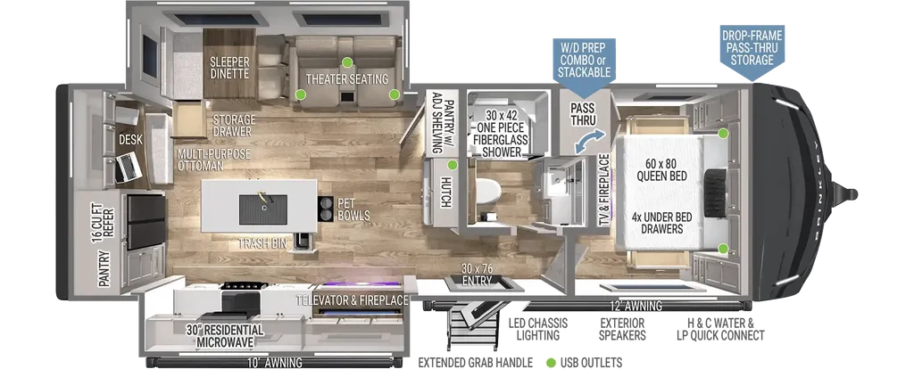 2025 Brinkley Model Z Air 285 floor plan