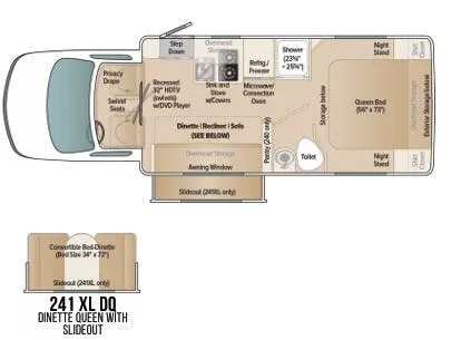 Coach House Platinum II 241 XL DQ floor plan