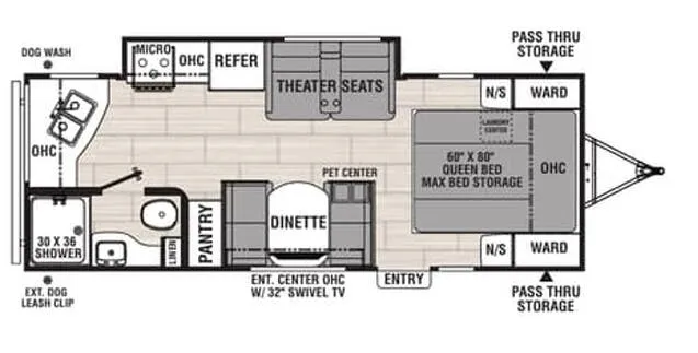 Coachmen Northern Spirit 2252MD floor plan