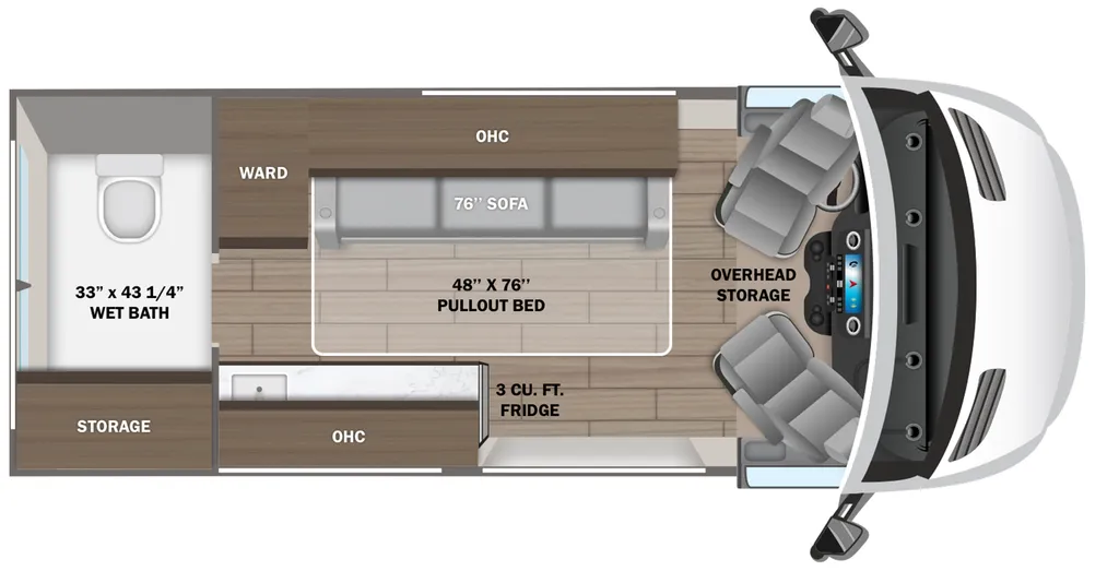 2026 Jayco Terrain 19A floor plan