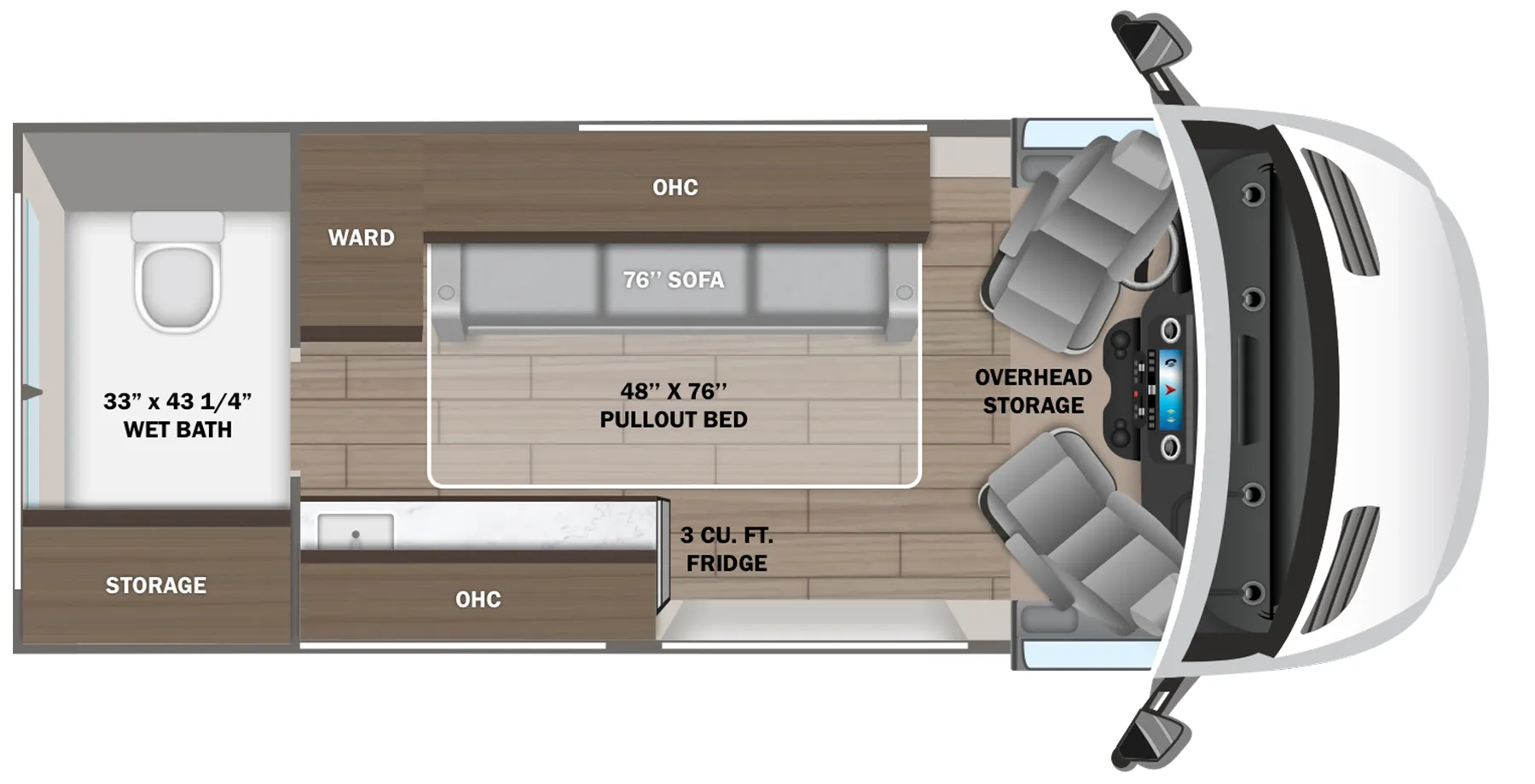 2026 Jayco Terrain 19A - Floor plan