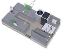 Aliner Classic TWIN BED floor plan