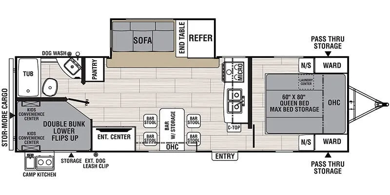 2021 Coachmen Spirit Ultra Lite 2659BH floor plan