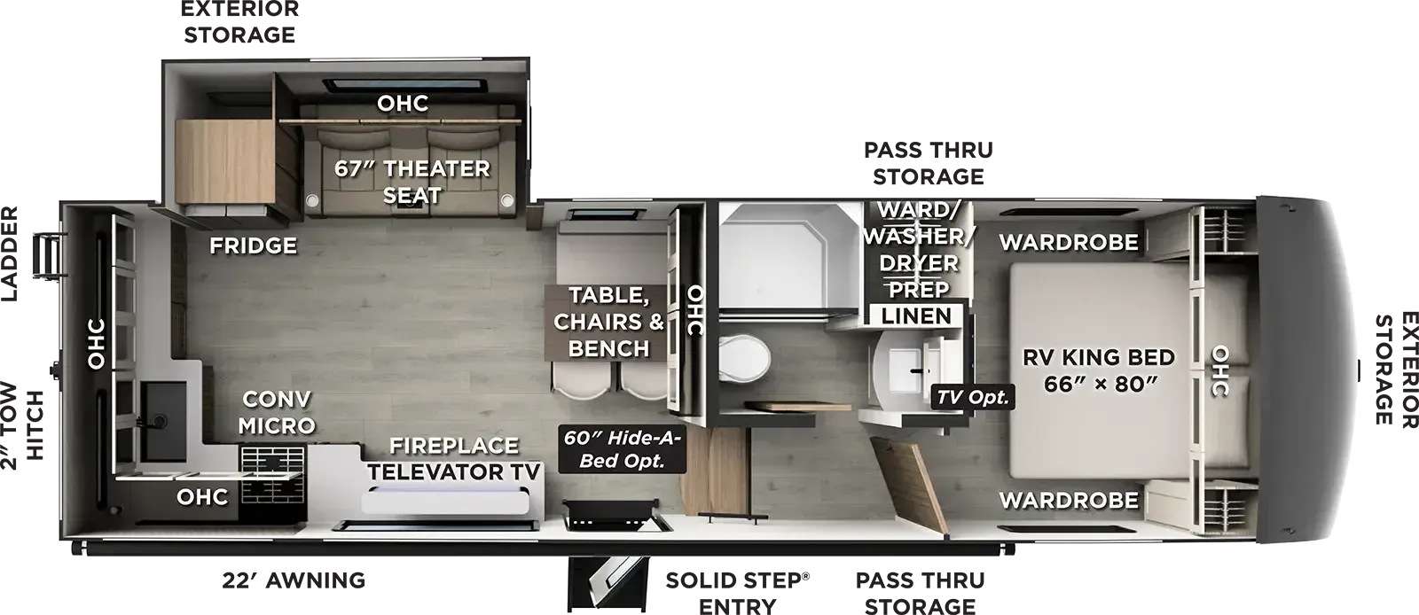 Forest River Rockwood Signature 301SRK floor plan