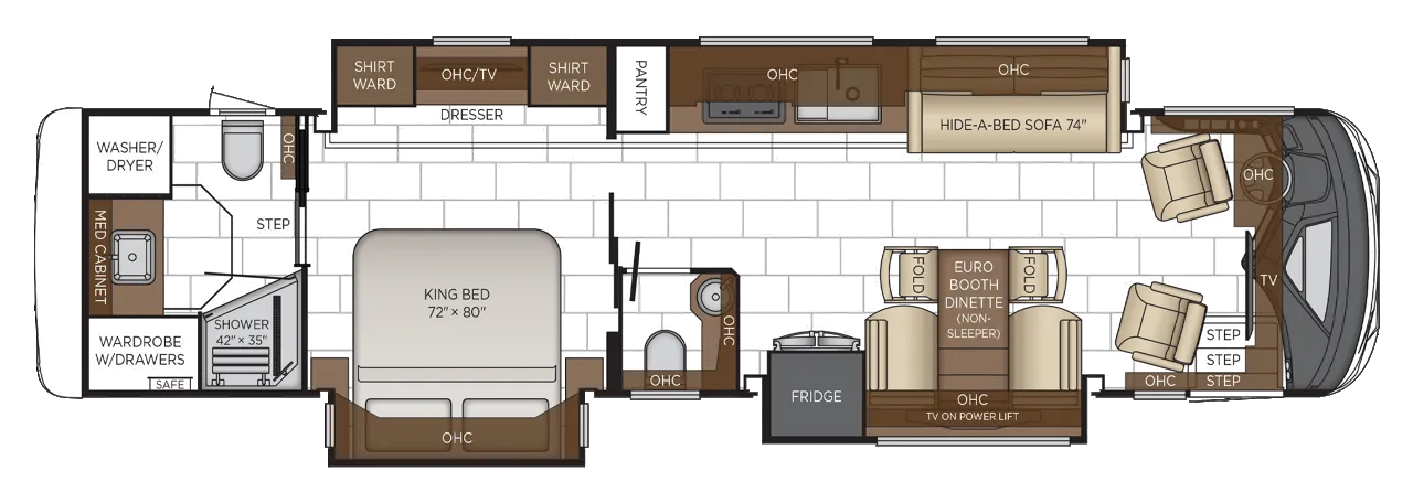 2026 Newmar Mountain Aire 3825 - Floor plan