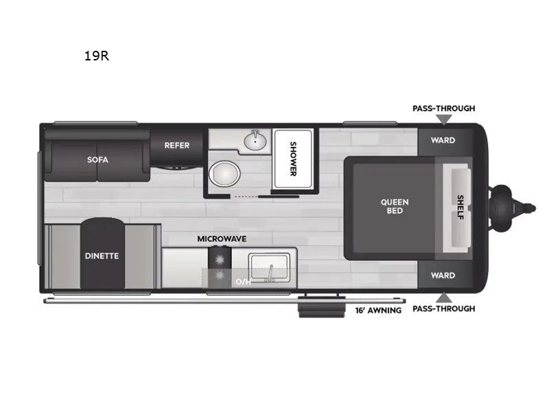 2025 Keystone Coleman 19R floor plan