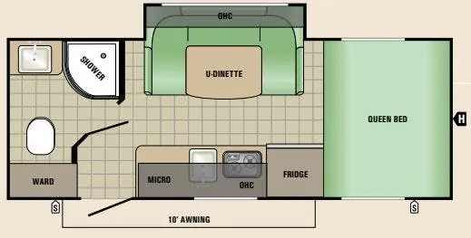 Starcraft Comet Mini 17UDS floor plan
