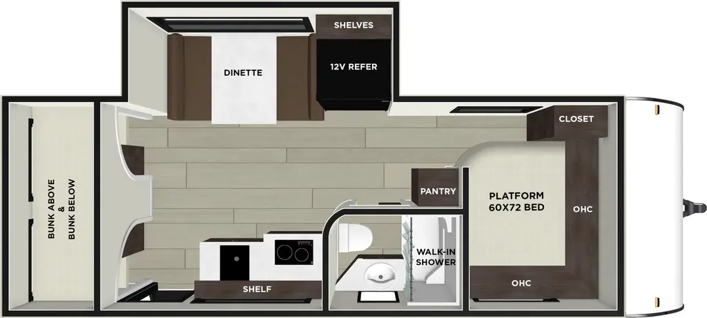 2026 Forest River Salem FSX 180ICE floor plan