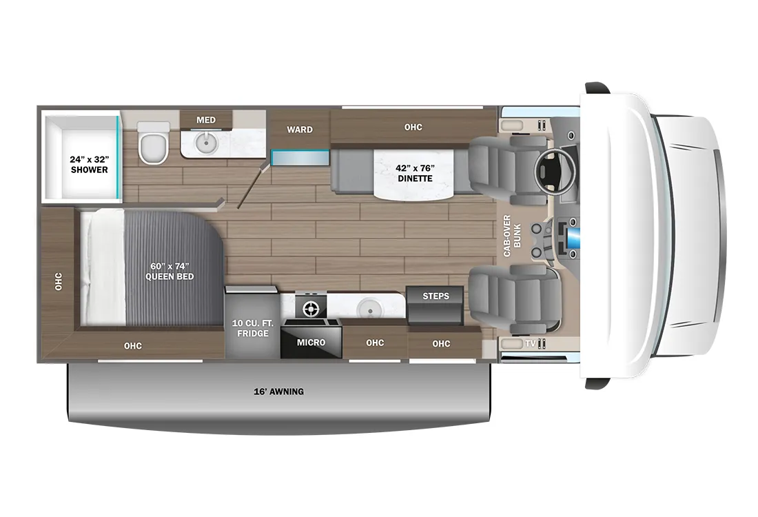 2027 Jayco Redhawk SE 22EF - Floor plan