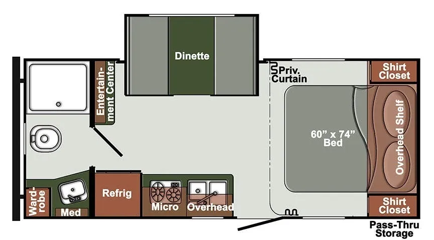 Gulf Stream Gulf Breeze SVT 21QBD floor plan